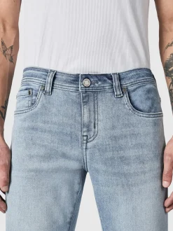Peak Time Herren Slim-fit-Jeans - Mailand in hellblau
