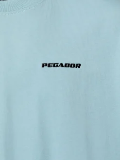 PEGADOR Herren T-Shirt in hellblau - Ärmel: Halbarm