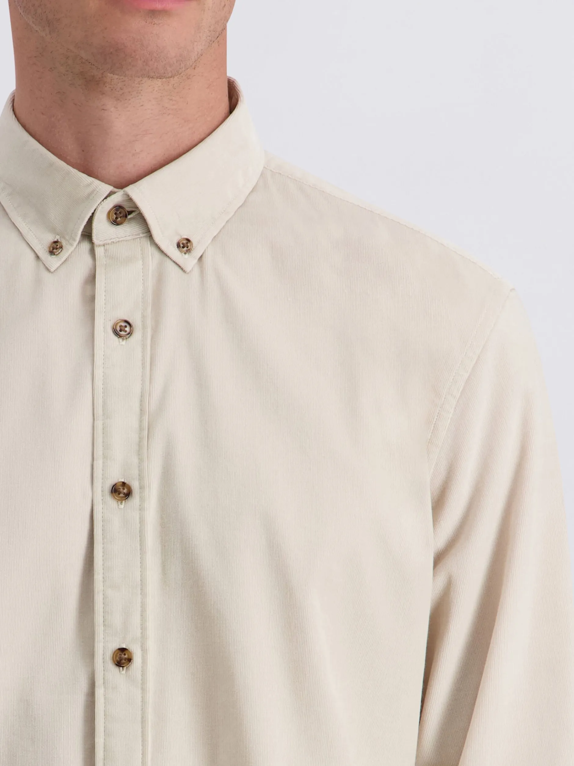 Pierre Cardin Herren Hemd in beige - Ärmel: langarm