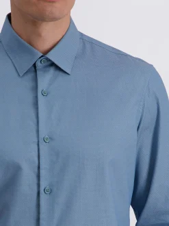 Pierre Cardin Herren Hemd in blau - Ärmel: langarm
