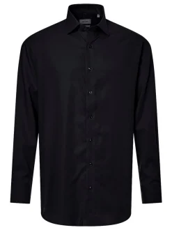 Pierre Cardin Herren Hemd in schwarz - Ärmel: langarm