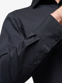 Pierre Cardin Herren Hemd in schwarz - Ärmel: langarm