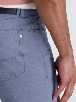 Pierre Cardin Herren Hose Lyon in blau - Länge: lang