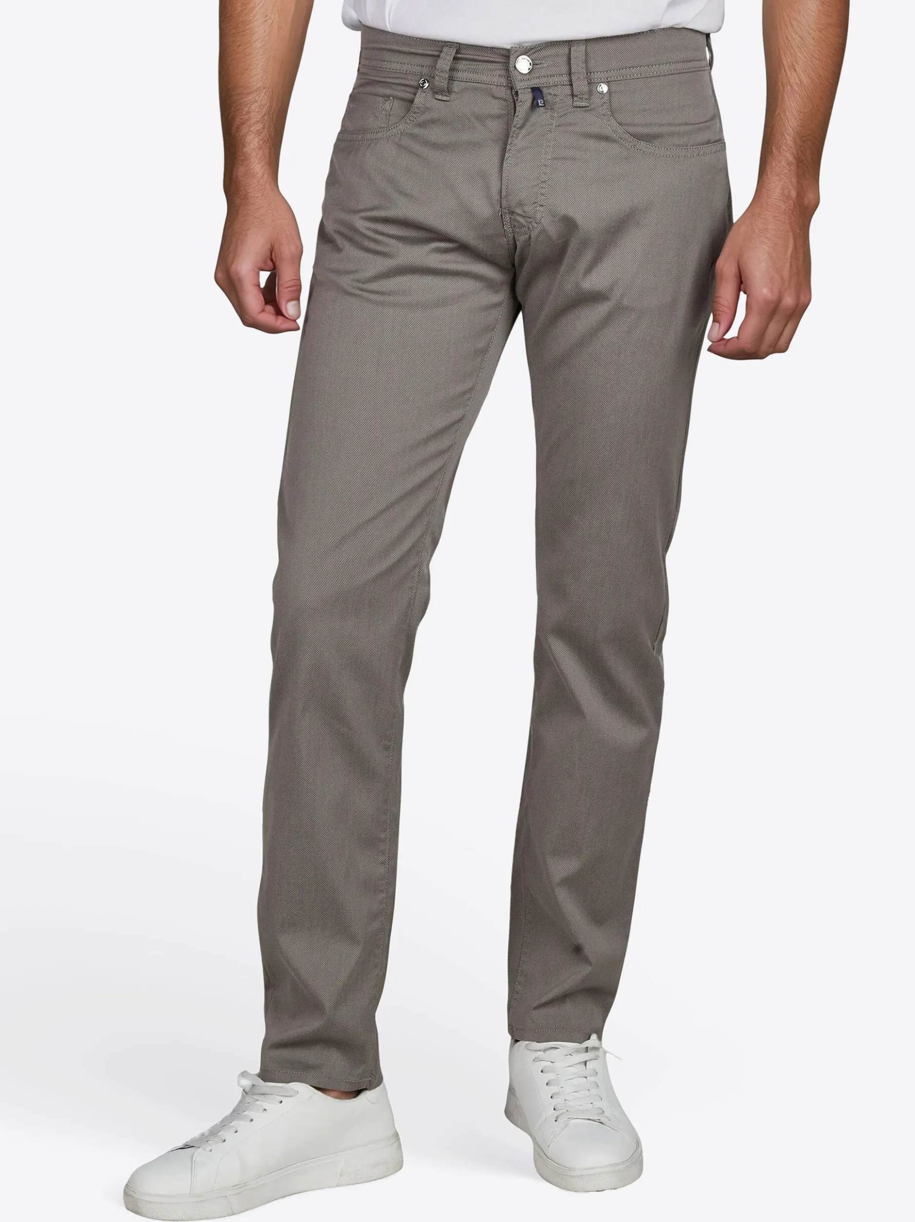 Pierre Cardin Herren Hose - Lyon in taupe - Länge: lang