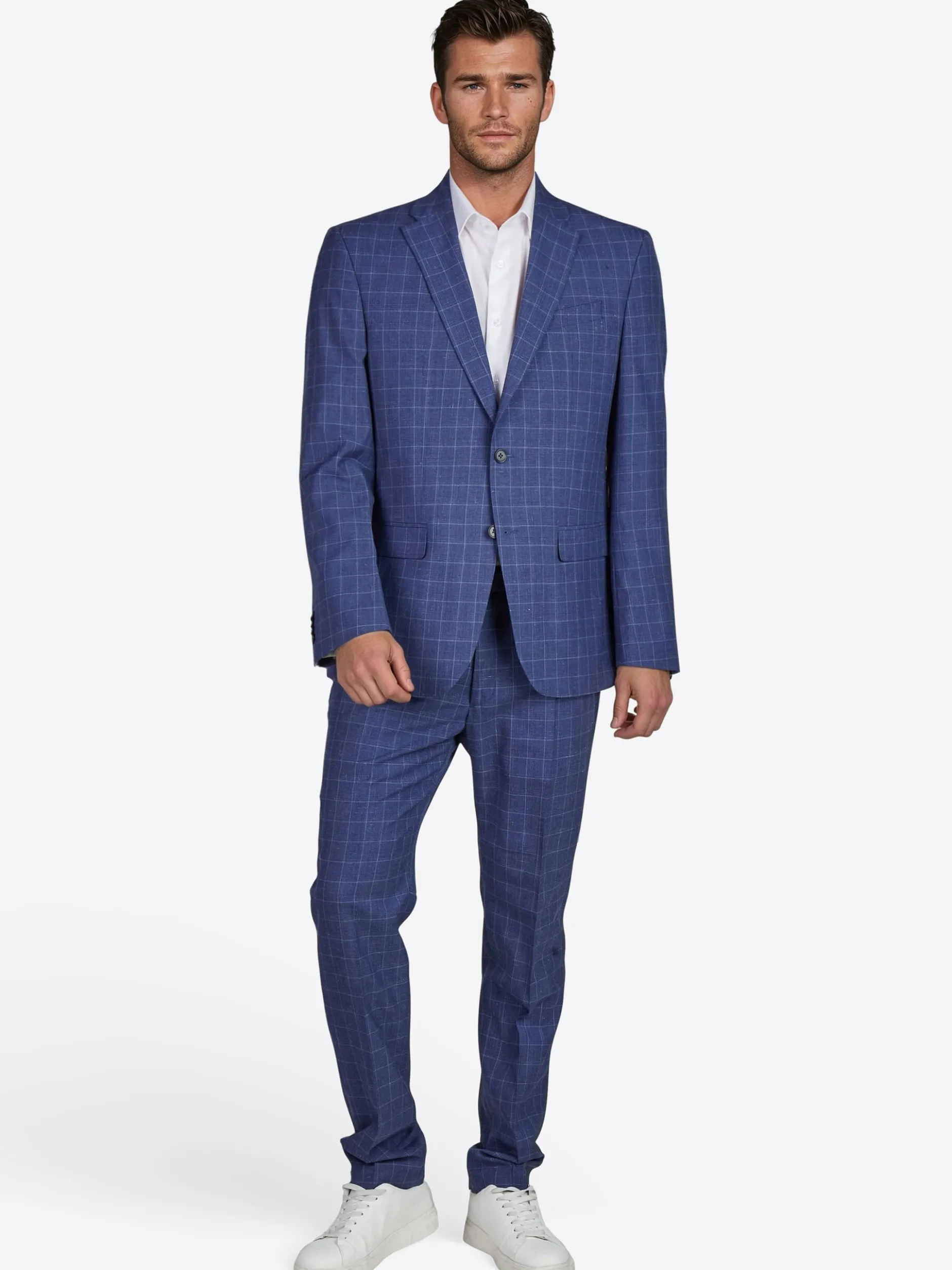 Pierre Cardin Herren Hose Ray in blau - Länge: lang
