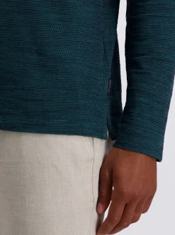 Pierre Cardin Herren Langarm-Poloshirt in grün