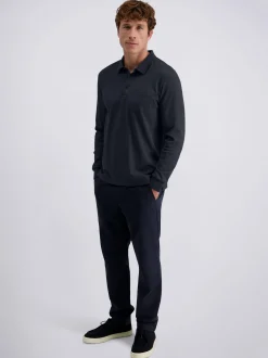 Pierre Cardin Herren Langarmshirt in blau