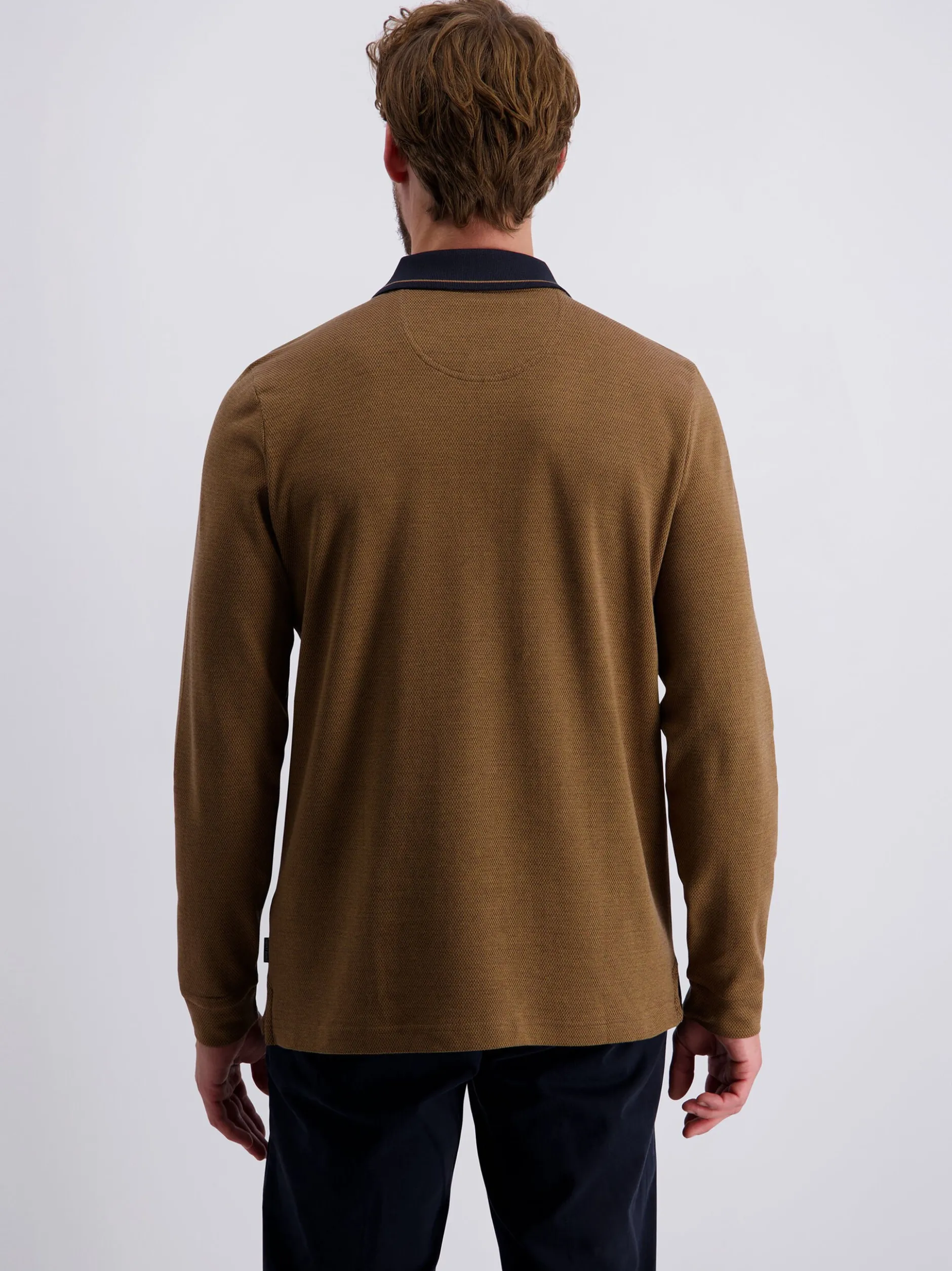 Pierre Cardin Herren Langarmshirt in braun