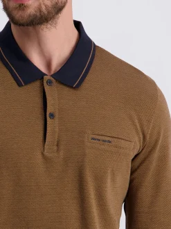 Pierre Cardin Herren Langarmshirt in braun