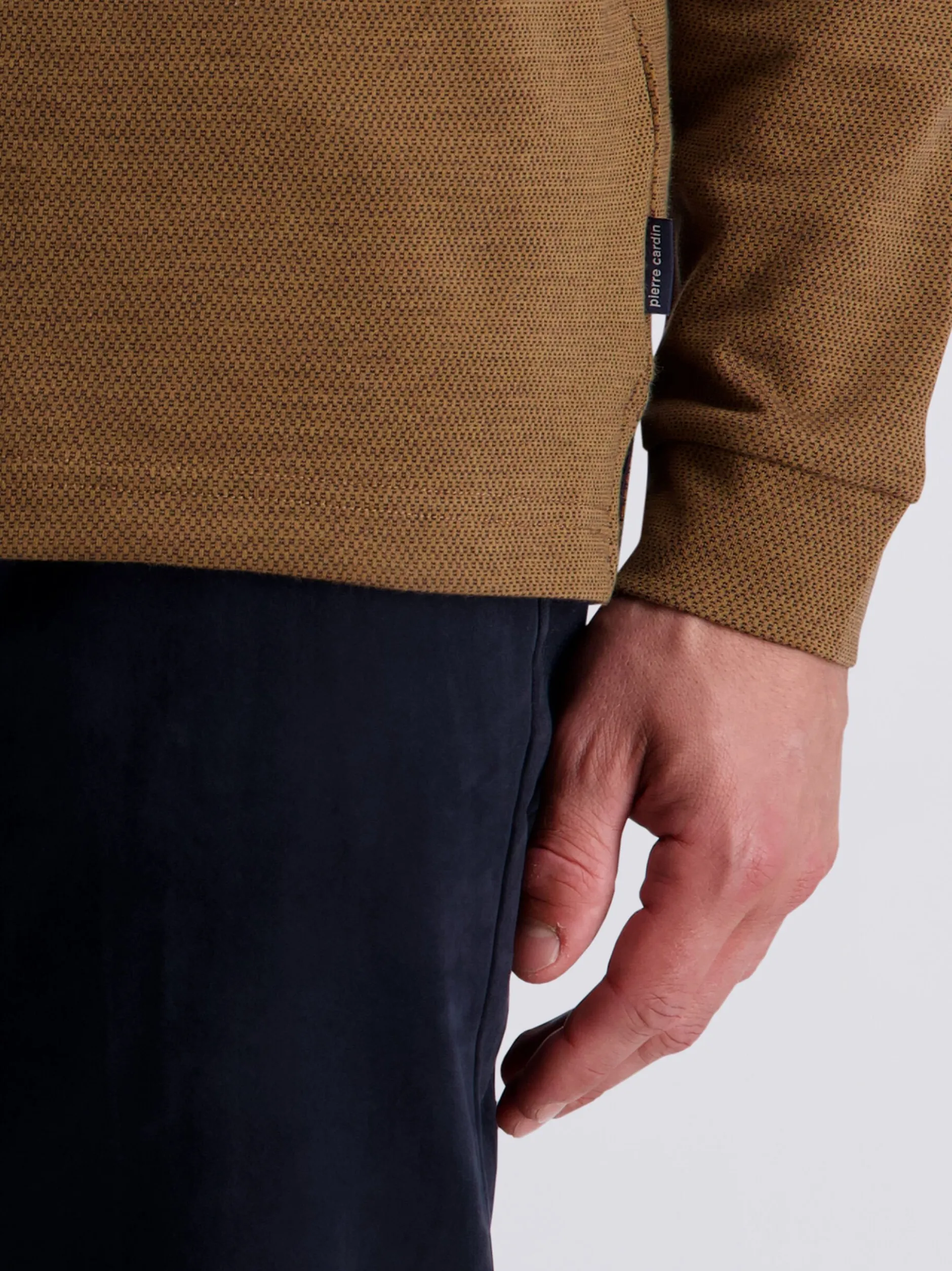 Pierre Cardin Herren Langarmshirt in braun