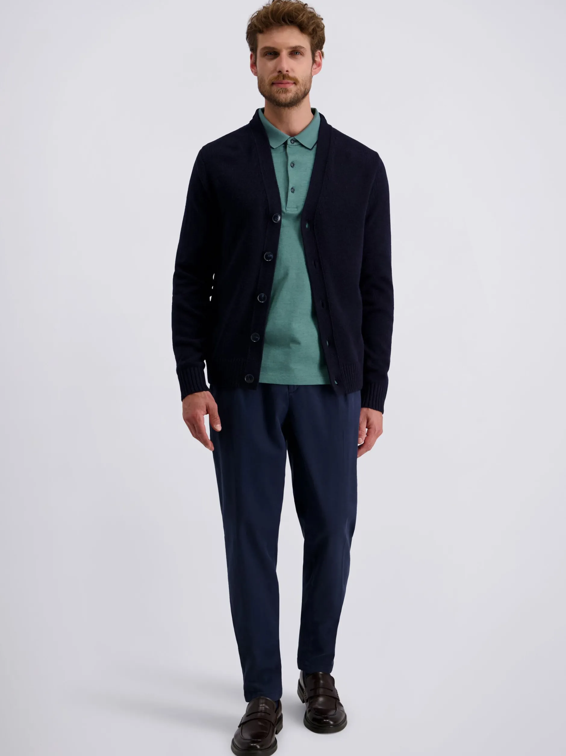 Pierre Cardin Herren Langarmshirt in grün