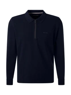 Pierre Cardin Herren Langarmshirt in marine