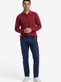 Pierre Cardin Herren Langarmshirt in rot