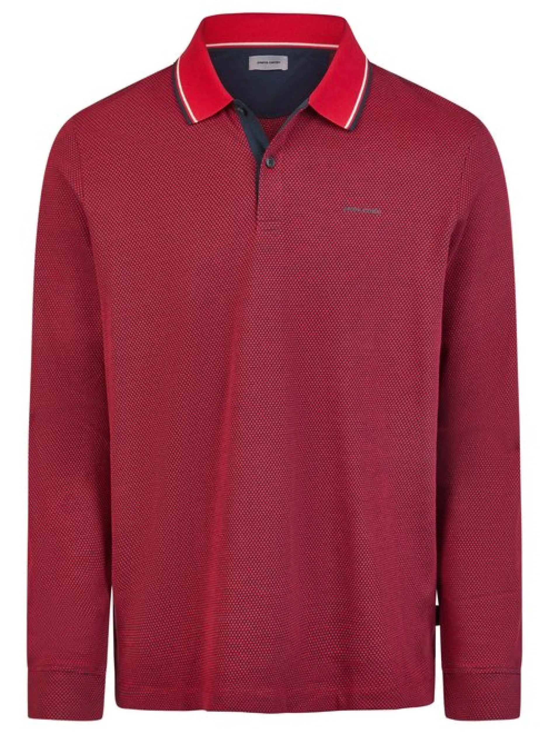 Pierre Cardin Herren Langarmshirt in rot