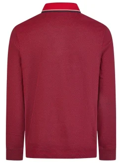 Pierre Cardin Herren Langarmshirt in rot