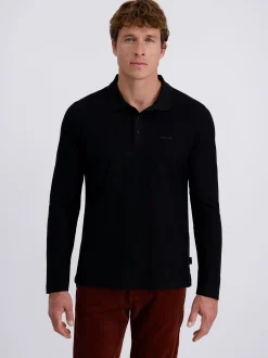 Pierre Cardin Herren Langarmshirt in schwarz