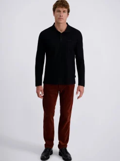 Pierre Cardin Herren Langarmshirt in schwarz