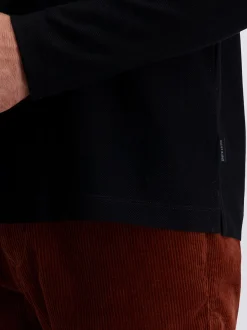 Pierre Cardin Herren Langarmshirt in schwarz