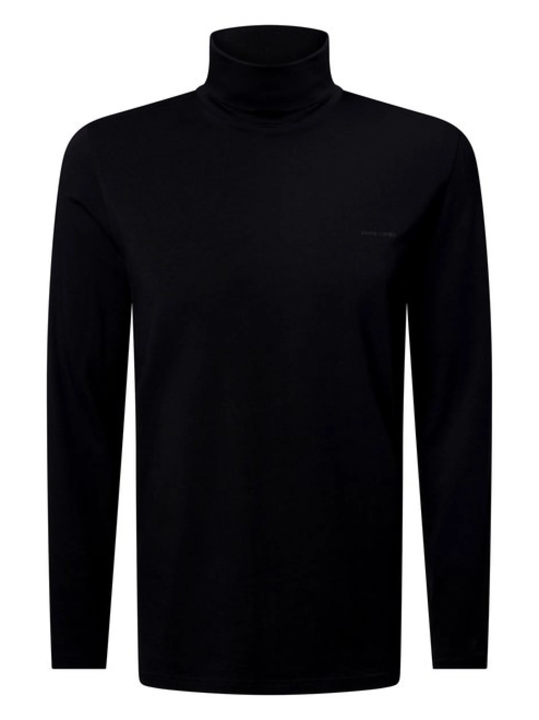 Pierre Cardin Herren Langarmshirt in schwarz