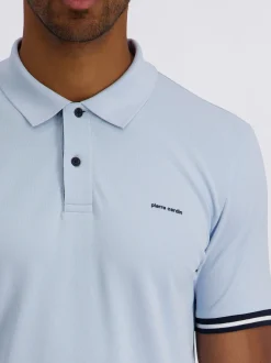 Pierre Cardin Herren Poloshirt in grau - Ärmel: kurzarm