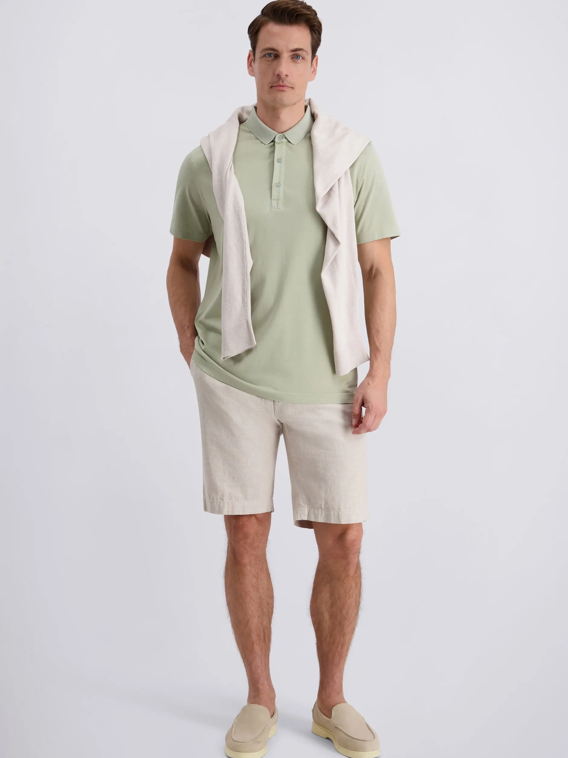Pierre Cardin Herren Poloshirt in grün - Ärmel: kurzarm