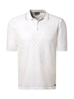 Pierre Cardin Herren Poloshirt in weiß - Ärmel: kurzarm