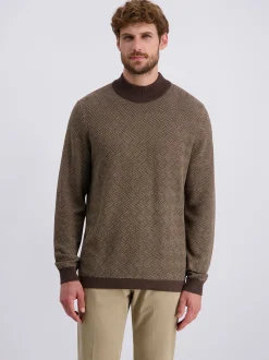 Pierre Cardin Herren Pullover in braun - Ärmel: langarm