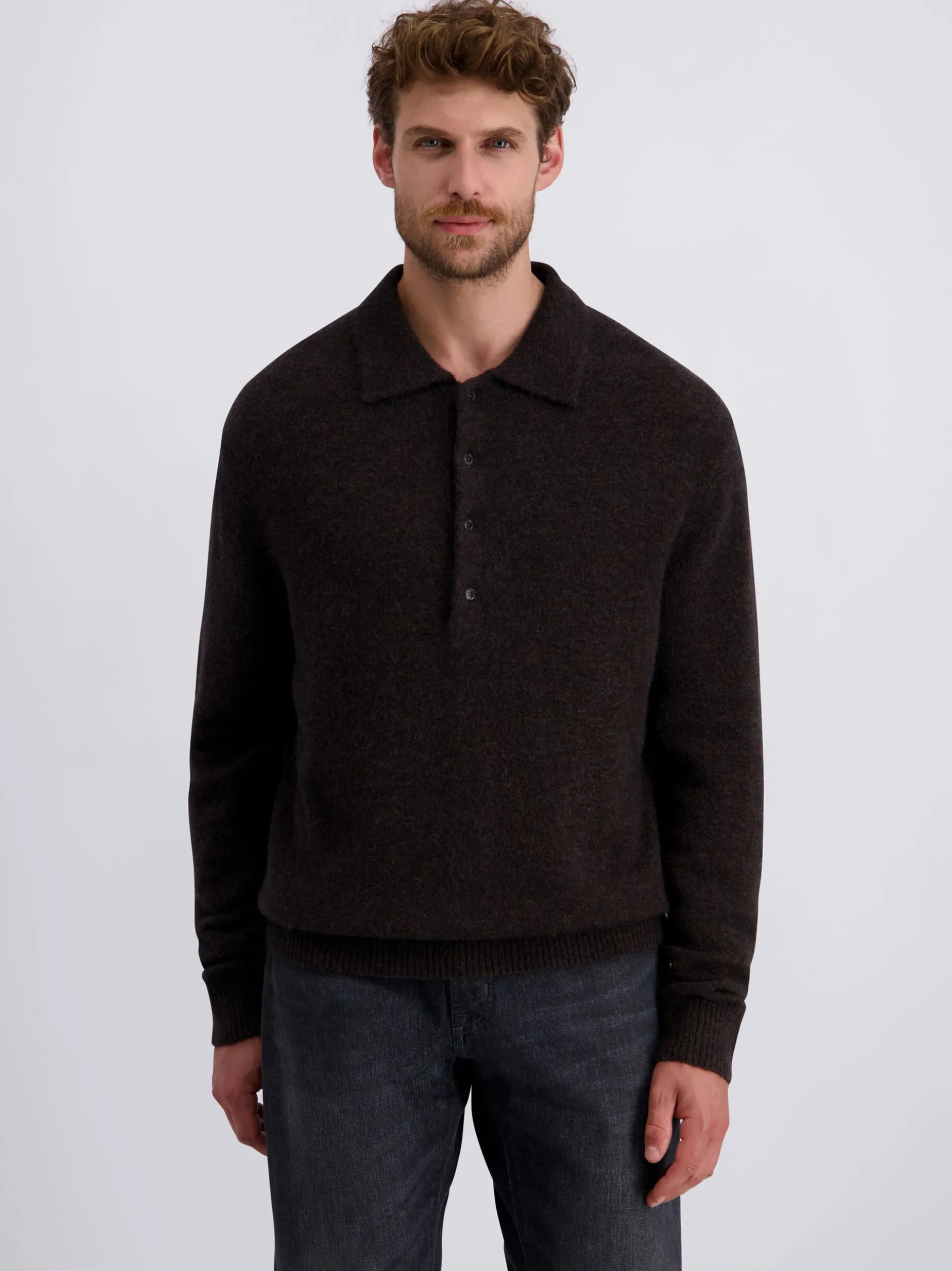 Pierre Cardin Herren Pullover in braun - Ärmel: langarm