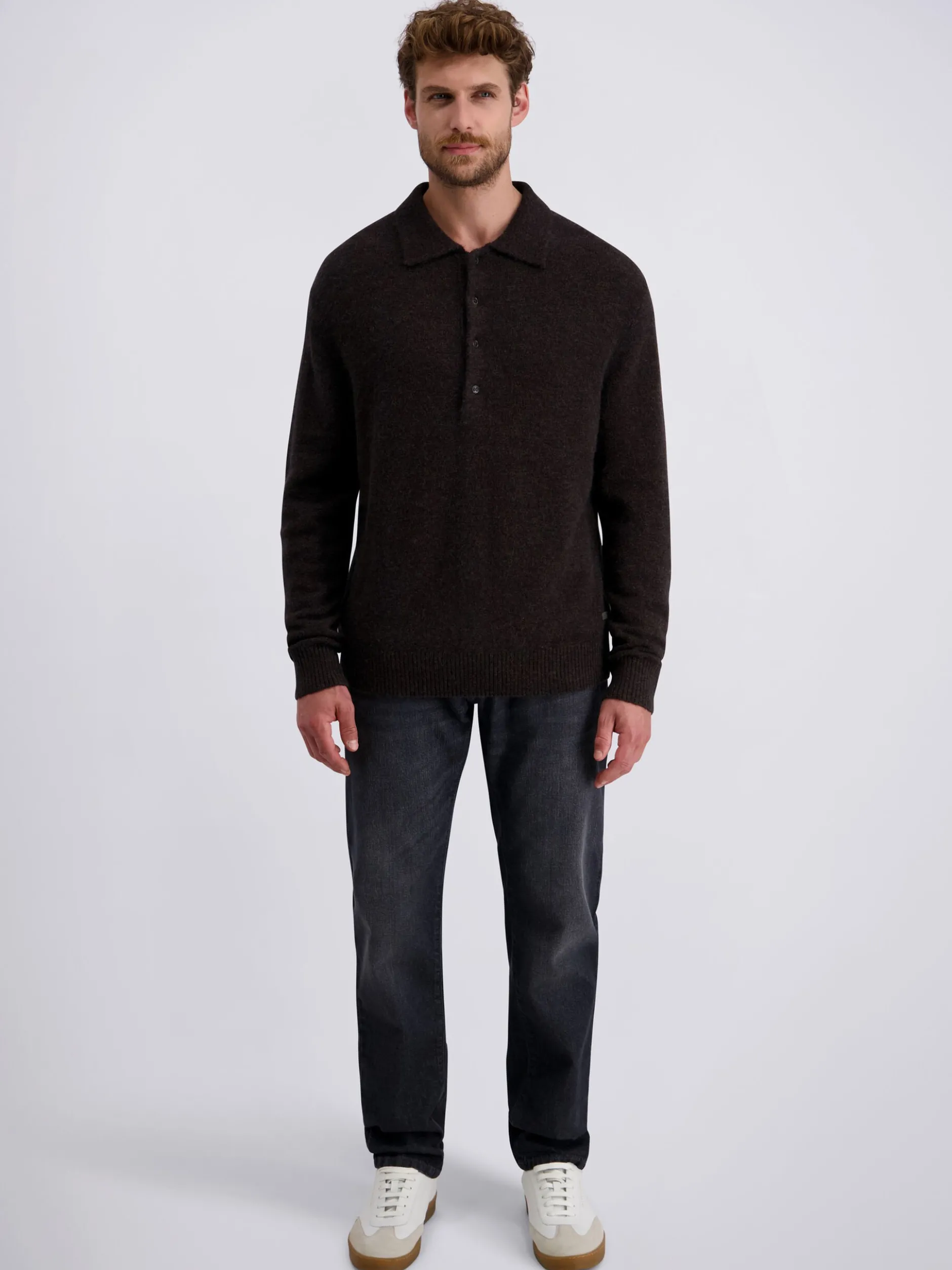 Pierre Cardin Herren Pullover in braun - Ärmel: langarm