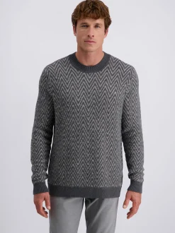 Pierre Cardin Herren Pullover in grau - Ärmel: langarm