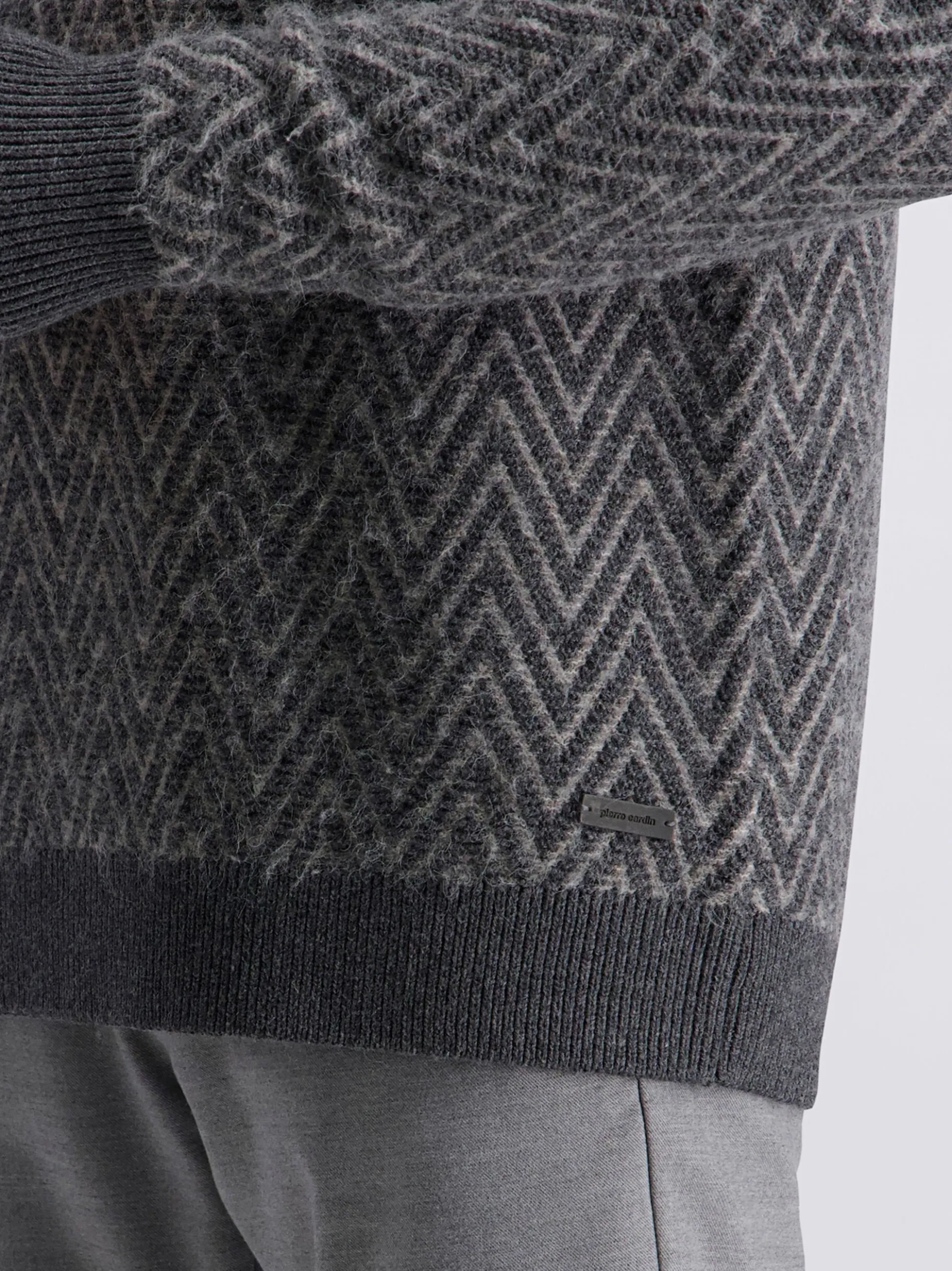 Pierre Cardin Herren Pullover in grau - Ärmel: langarm