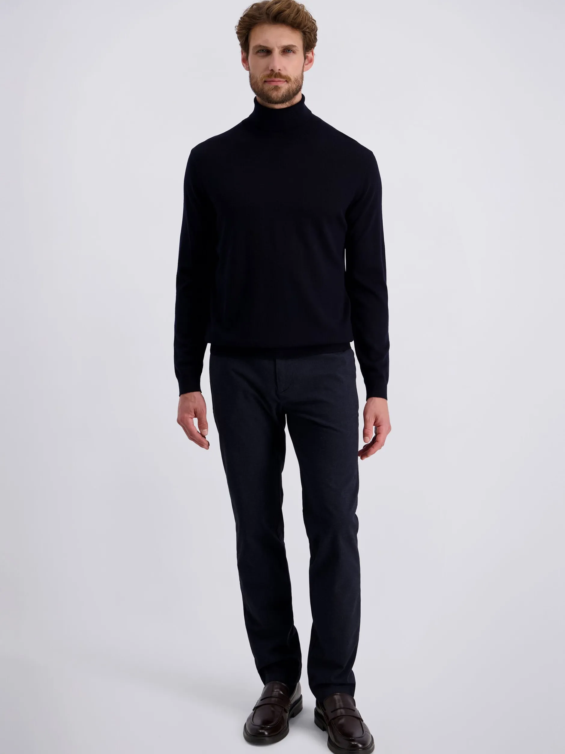 Pierre Cardin Herren Rollkragenpullover in marine