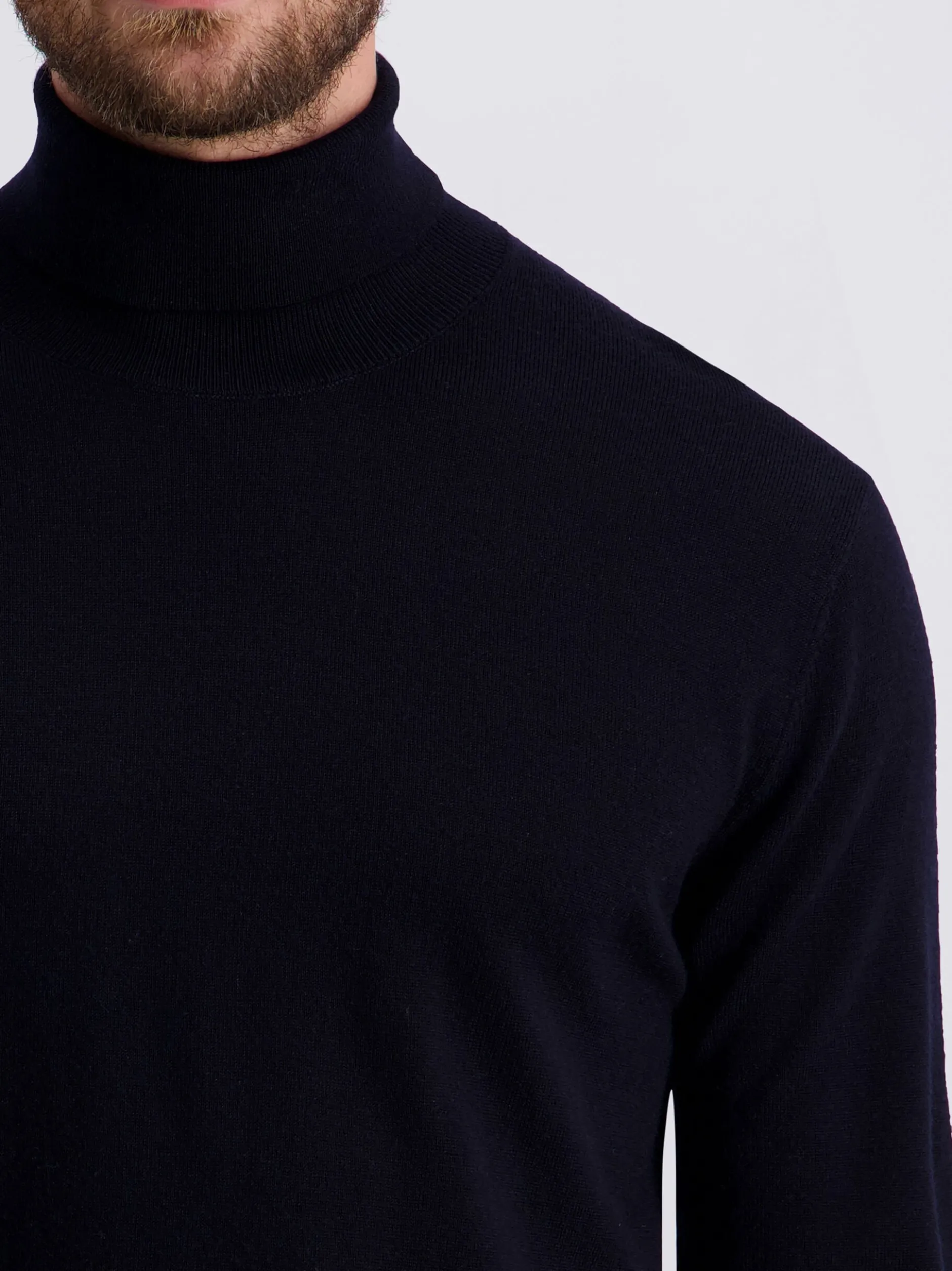 Pierre Cardin Herren Rollkragenpullover in marine
