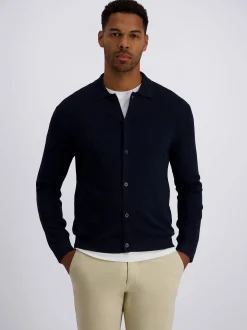 Pierre Cardin Herren Strickjacke in blau