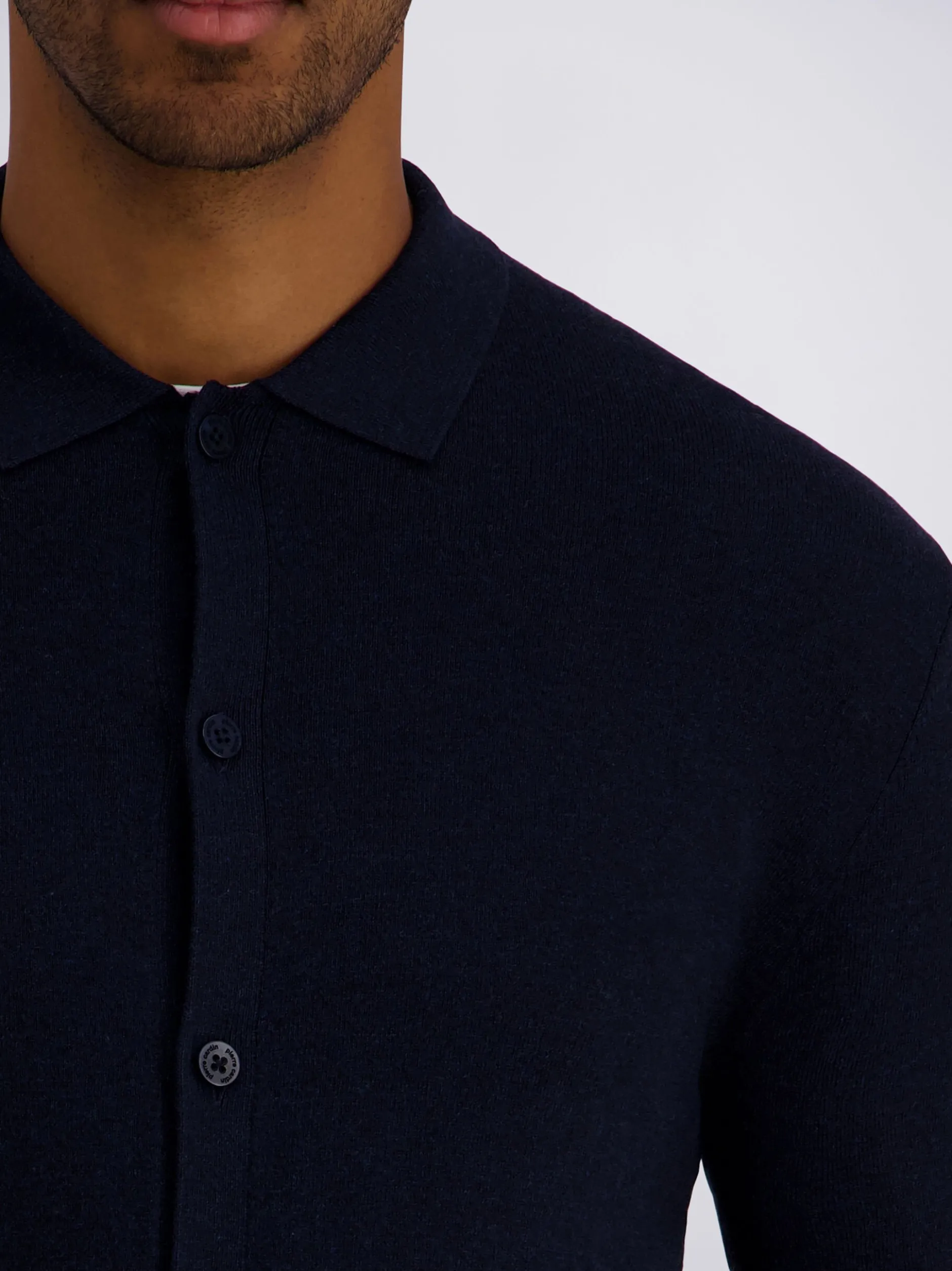 Pierre Cardin Herren Strickjacke in blau