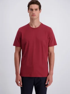 Pierre Cardin Herren T-Shirt in rot - Ärmel: kurzarm