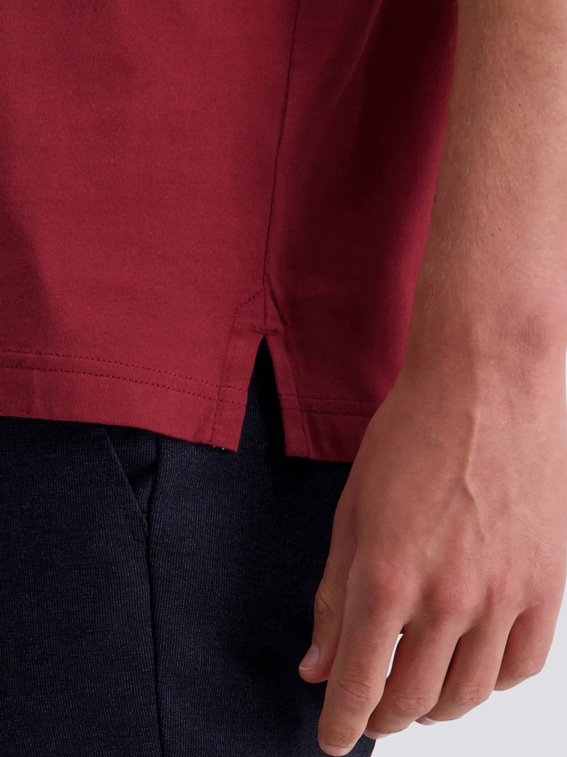 Pierre Cardin Herren T-Shirt in rot - Ärmel: kurzarm