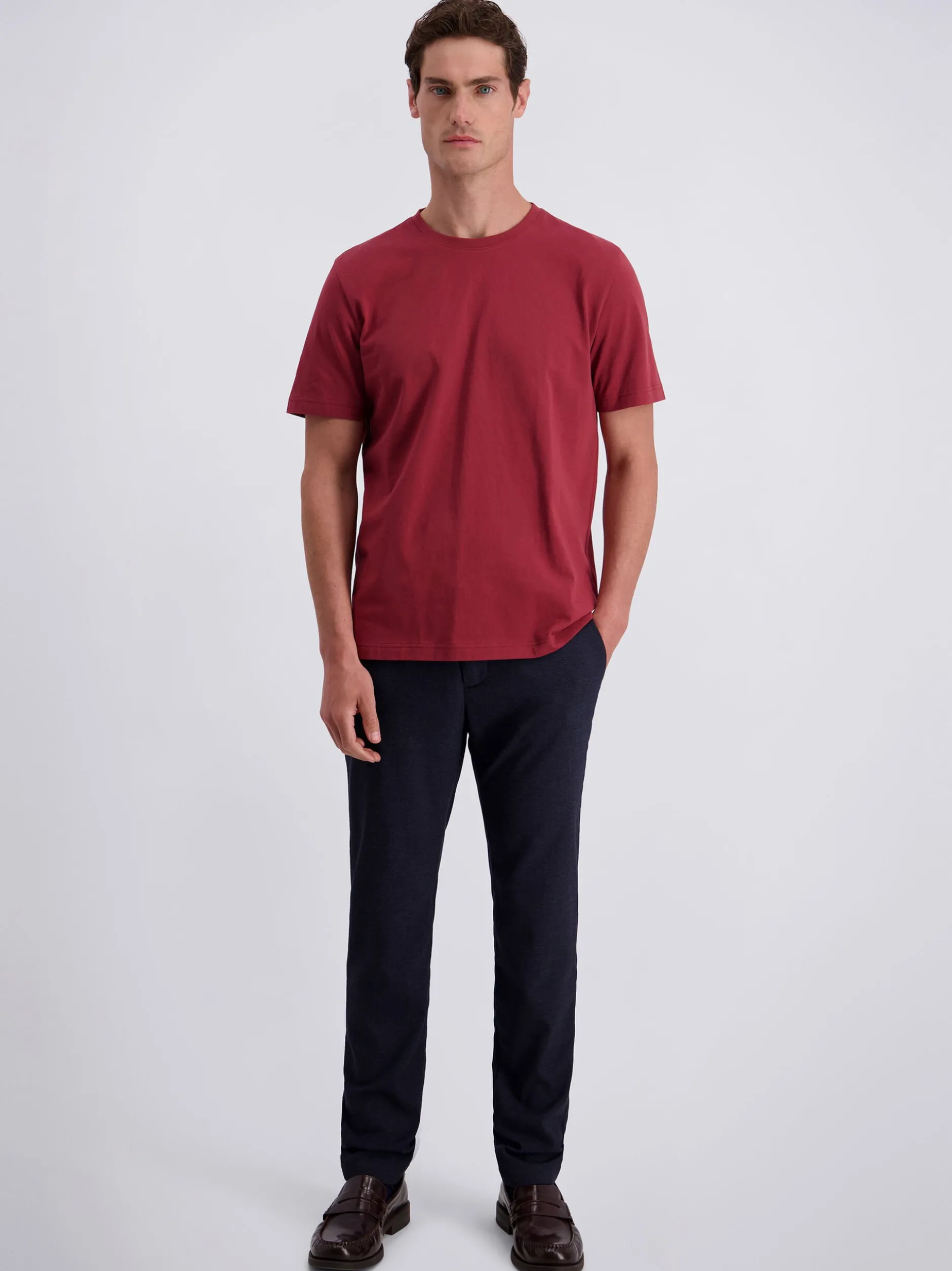 Pierre Cardin Herren T-Shirt in rot - Ärmel: kurzarm