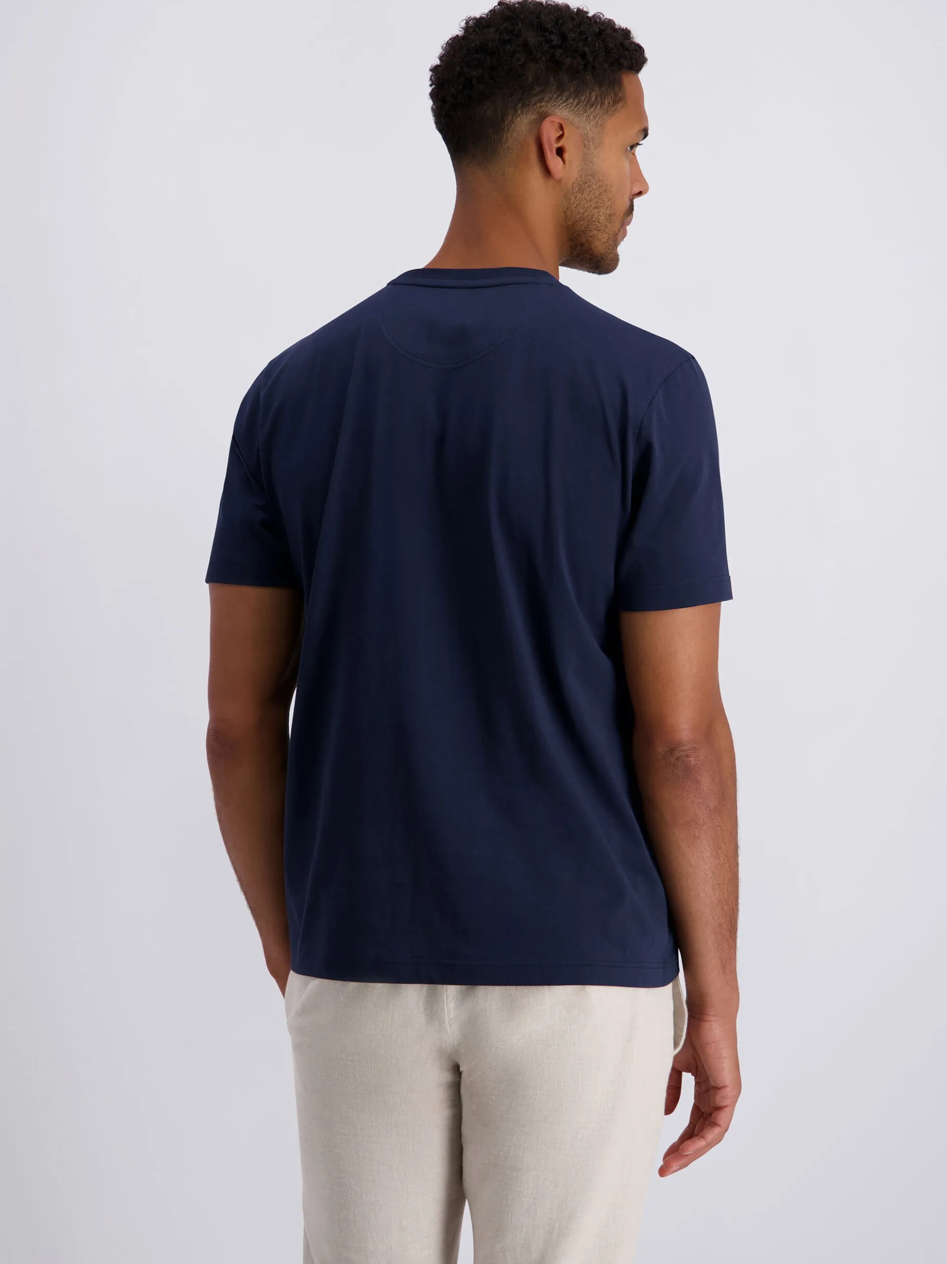Pierre Cardin Herren T-Shirt in blau - Ärmel: kurzarm