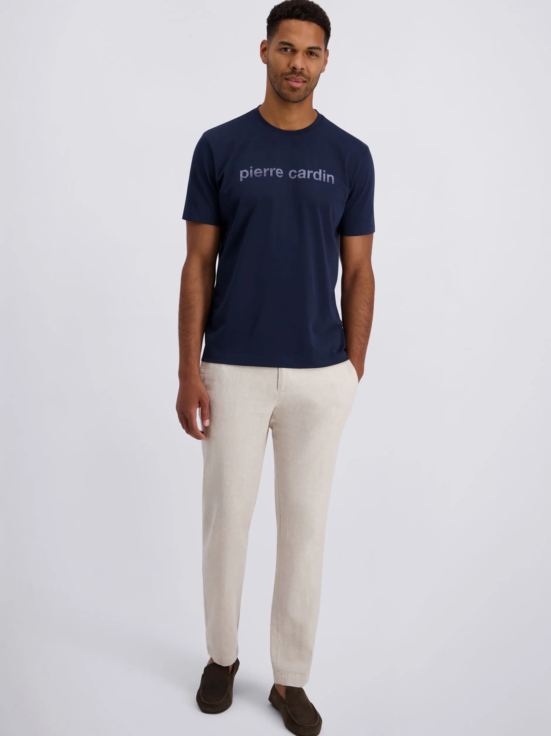 Pierre Cardin Herren T-Shirt in blau - Ärmel: kurzarm