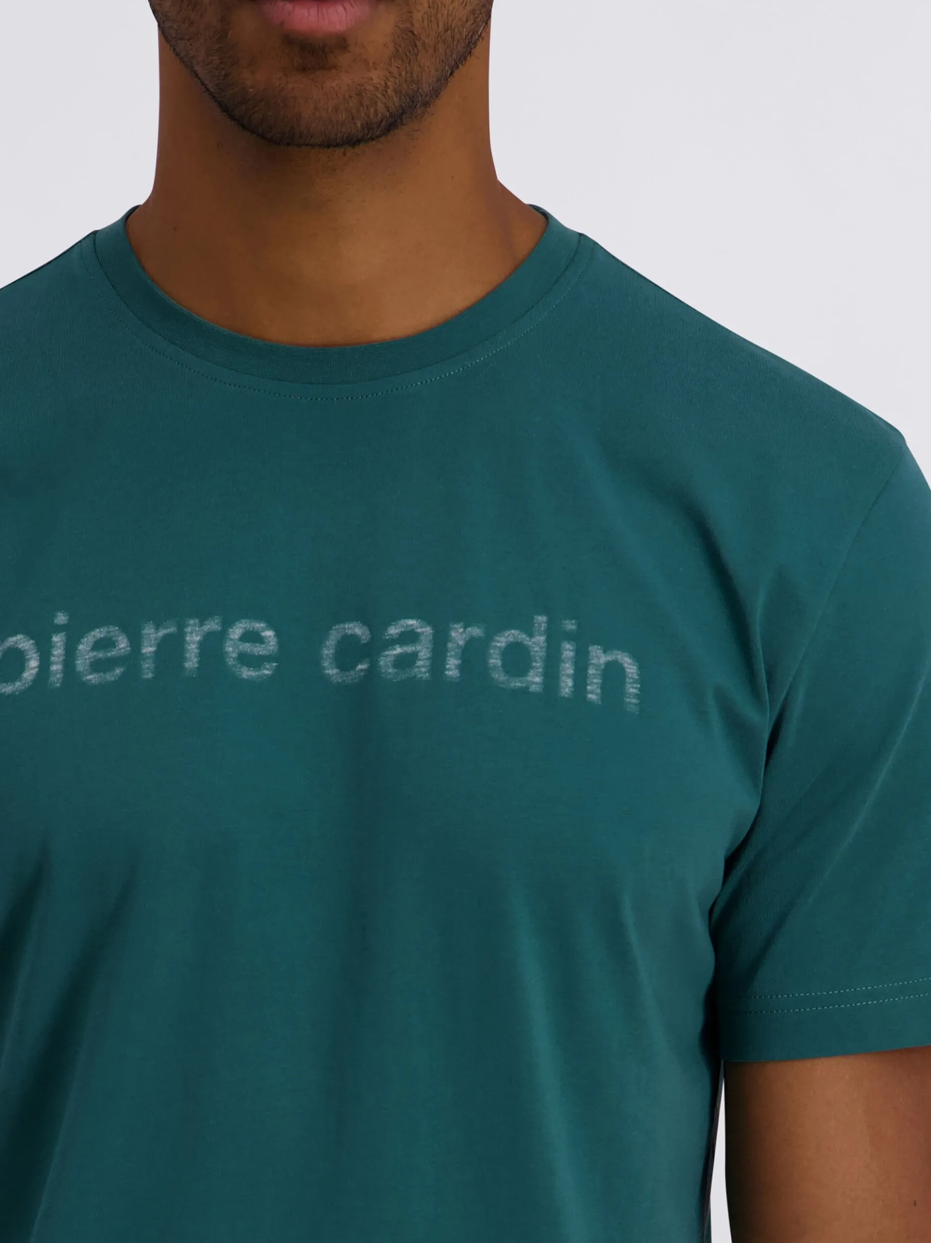 Pierre Cardin Herren T-Shirt in grün - Ärmel: kurzarm