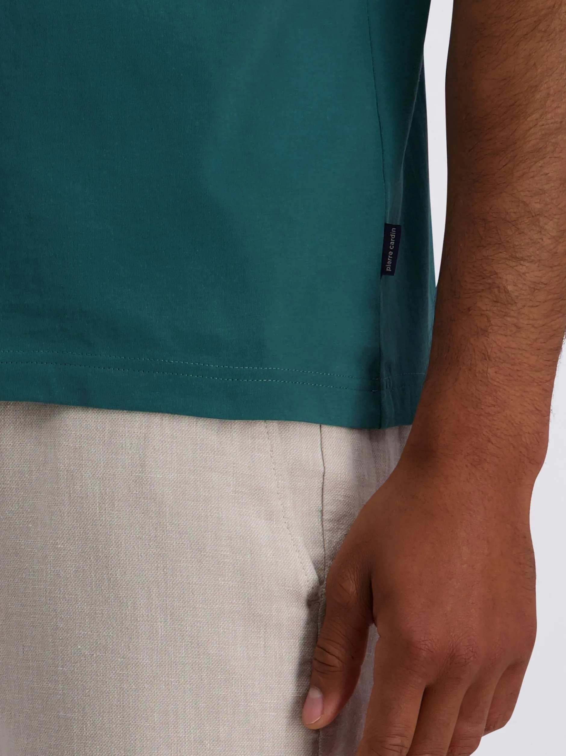 Pierre Cardin Herren T-Shirt in grün - Ärmel: kurzarm