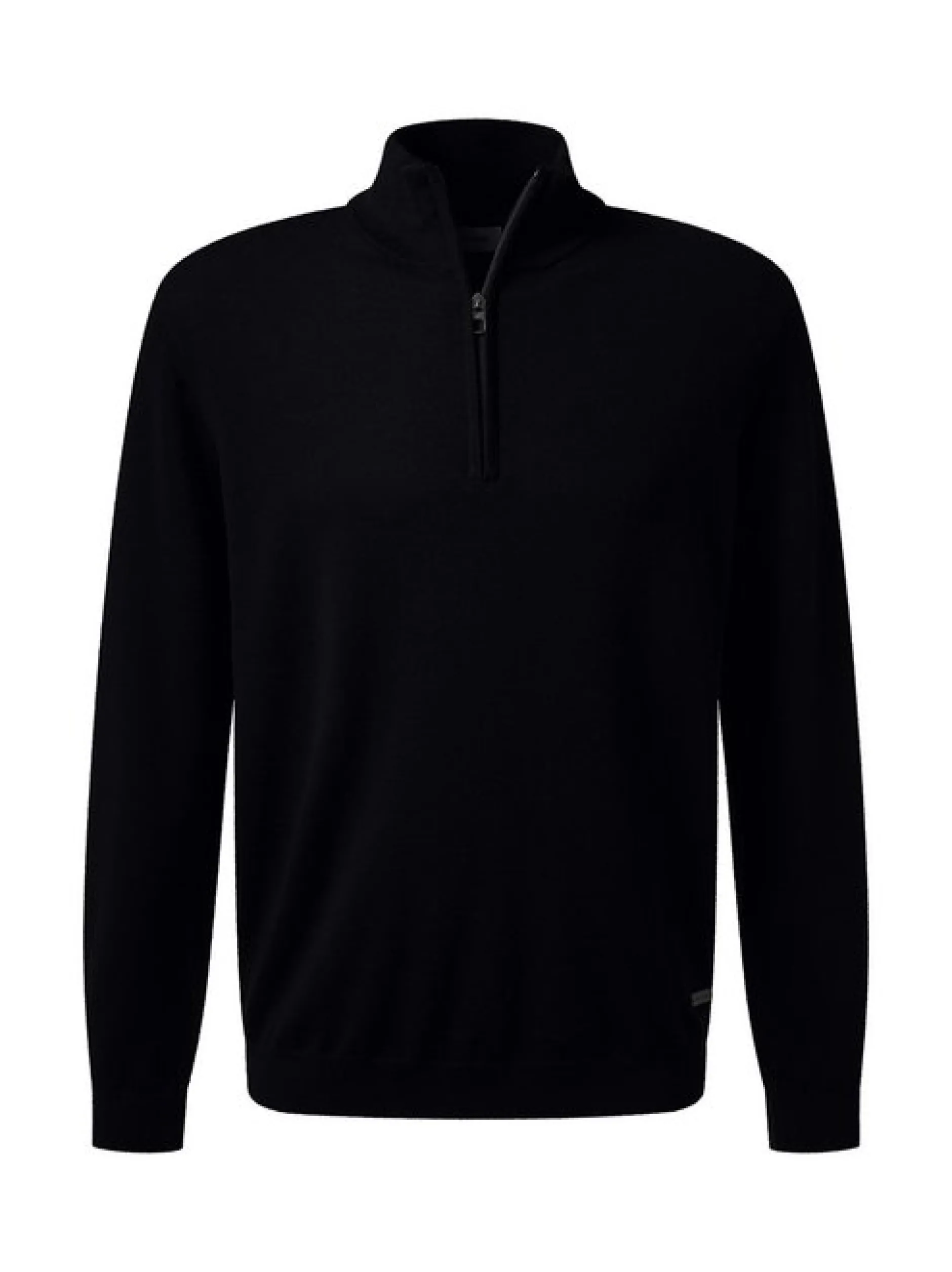 Pierre Cardin Herren Wollpullover in schwarz