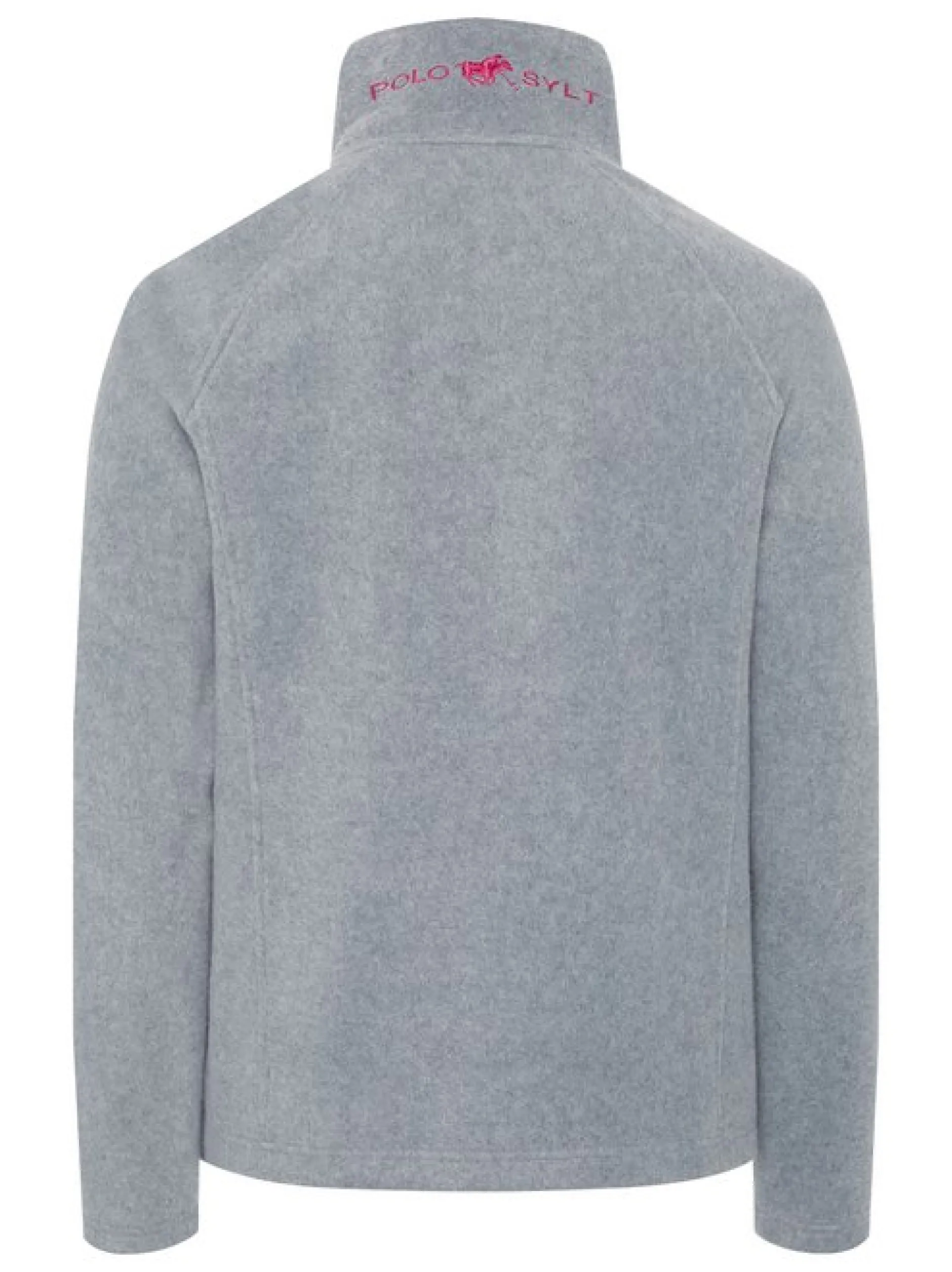 Polo Sylt Damen Fleece-Jacke in hellgrau grau