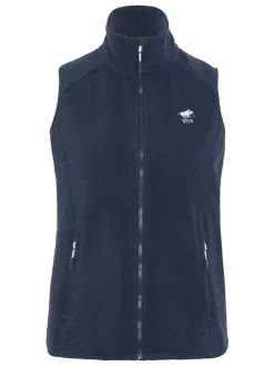 Polo Sylt Damen Fleece-Weste in marine blau
