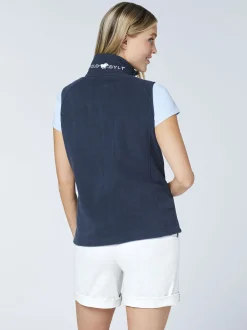 Polo Sylt Damen Fleece-Weste in marine blau