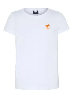 Polo Sylt Mädchen T-Shirt in weiß - Ausschnitt: Rundhals