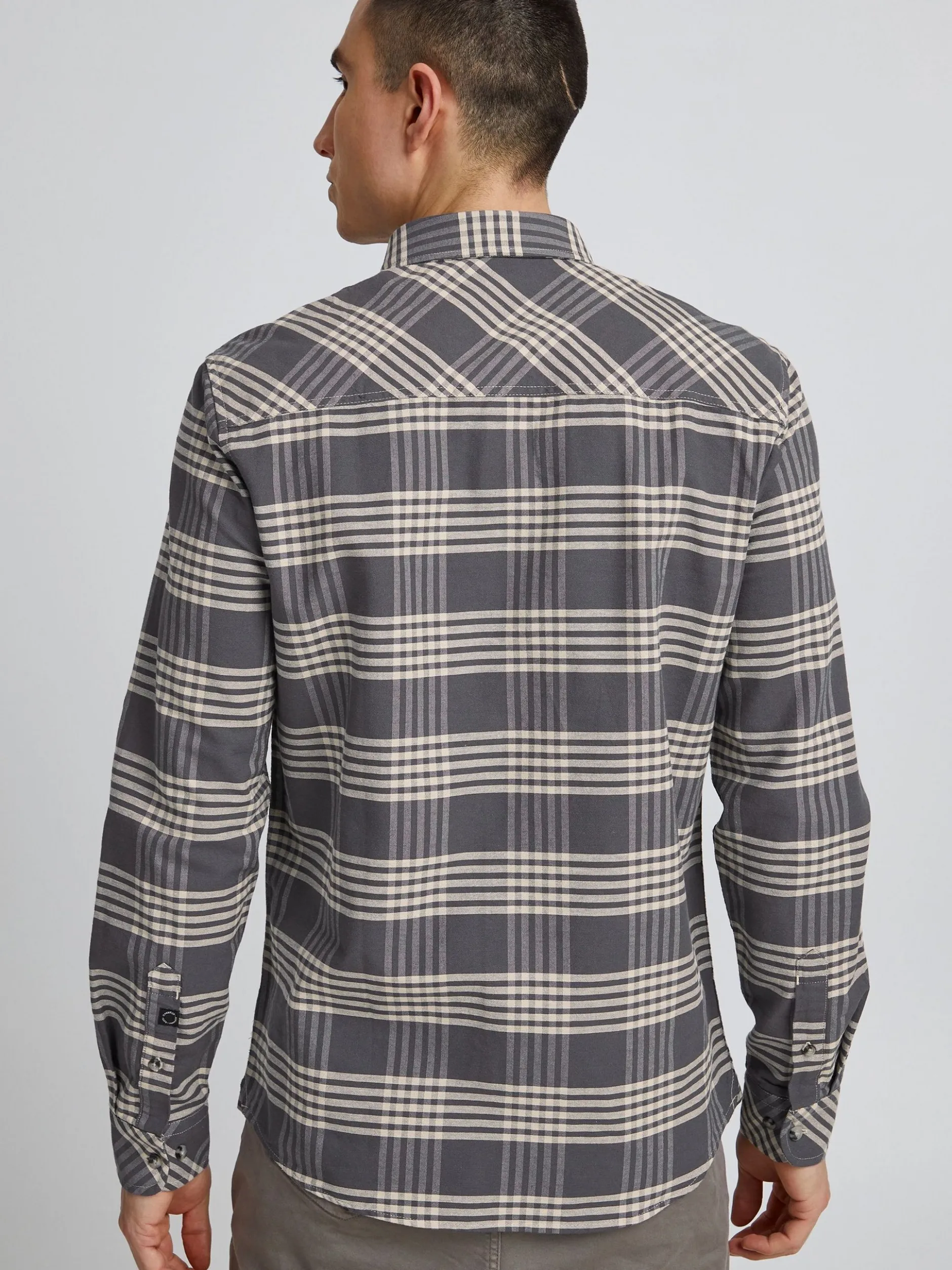 11 Project Herren Langarmhemd - PRPhineas in beige