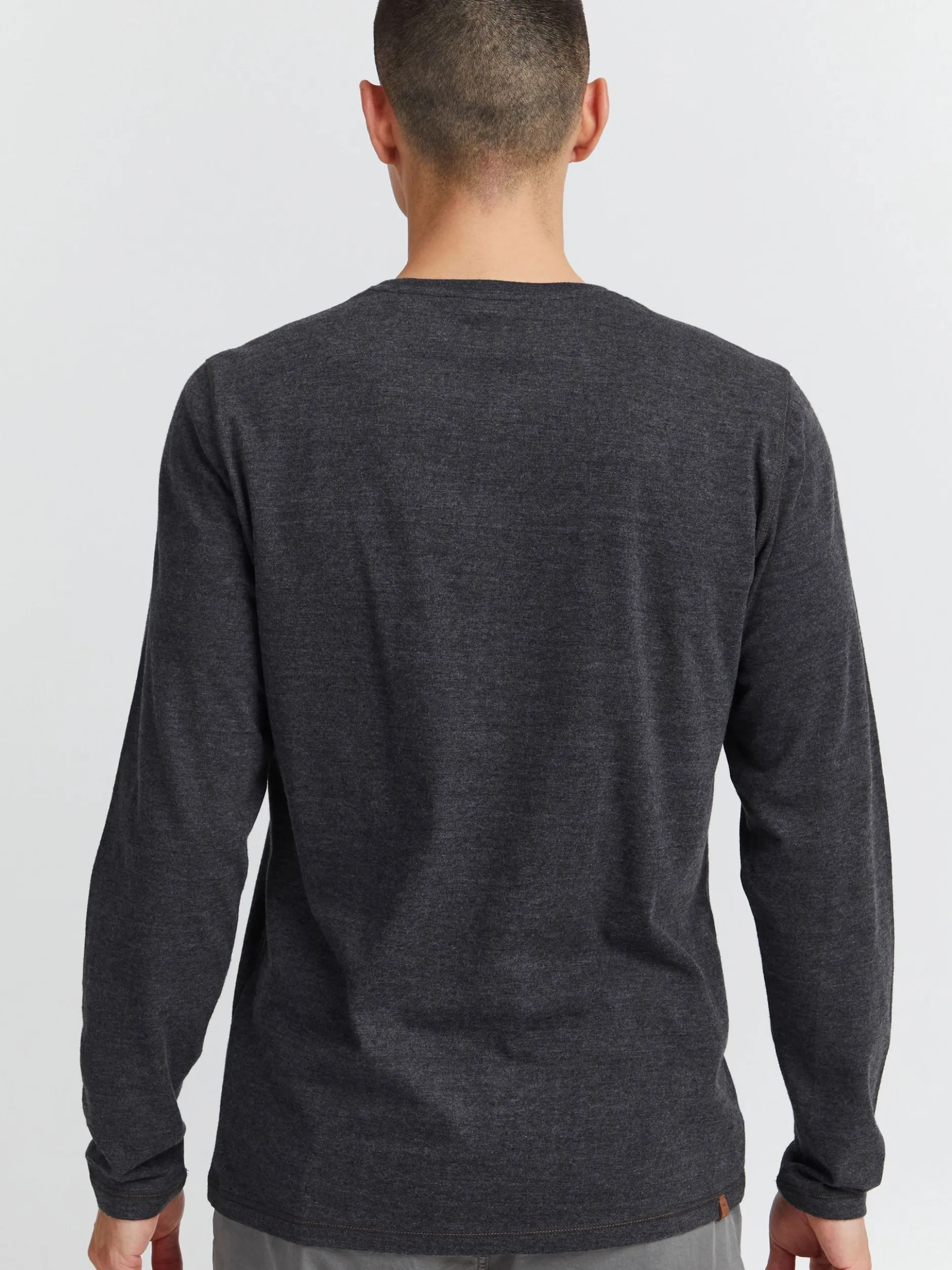 11 Project Herren Langarmshirt - PRBonso in anthrazit