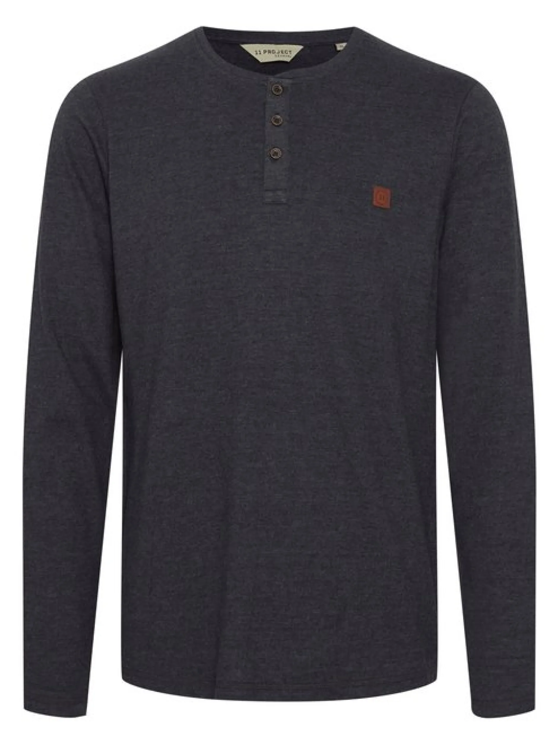 11 Project Herren Langarmshirt - PRBonso in anthrazit